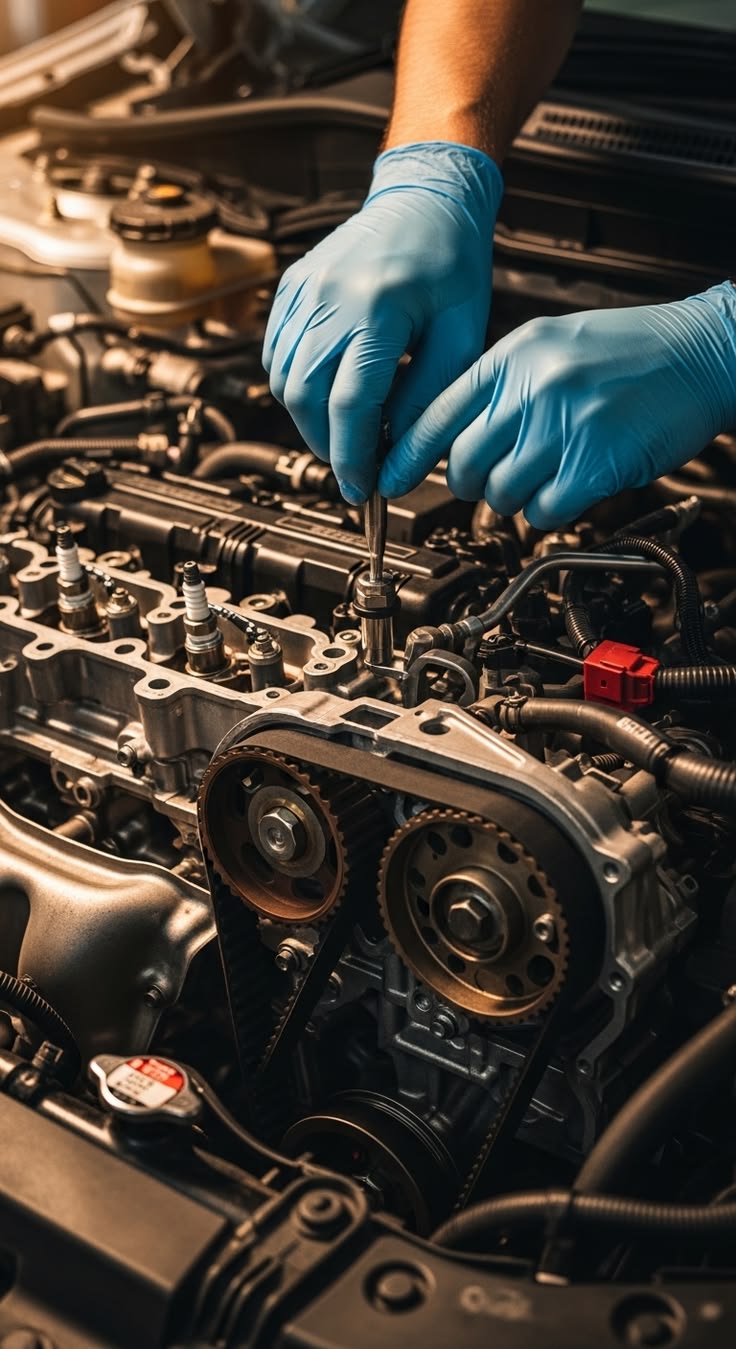 Herstelling aan een motor